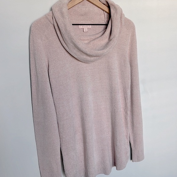 Barefoot Dreams Cozy Chic Ultra Lite Coastal Cowl Neck Tunic in Rose Bud Size S - Picture 5 of 5